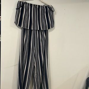Jumpsuit, breathable, stripes